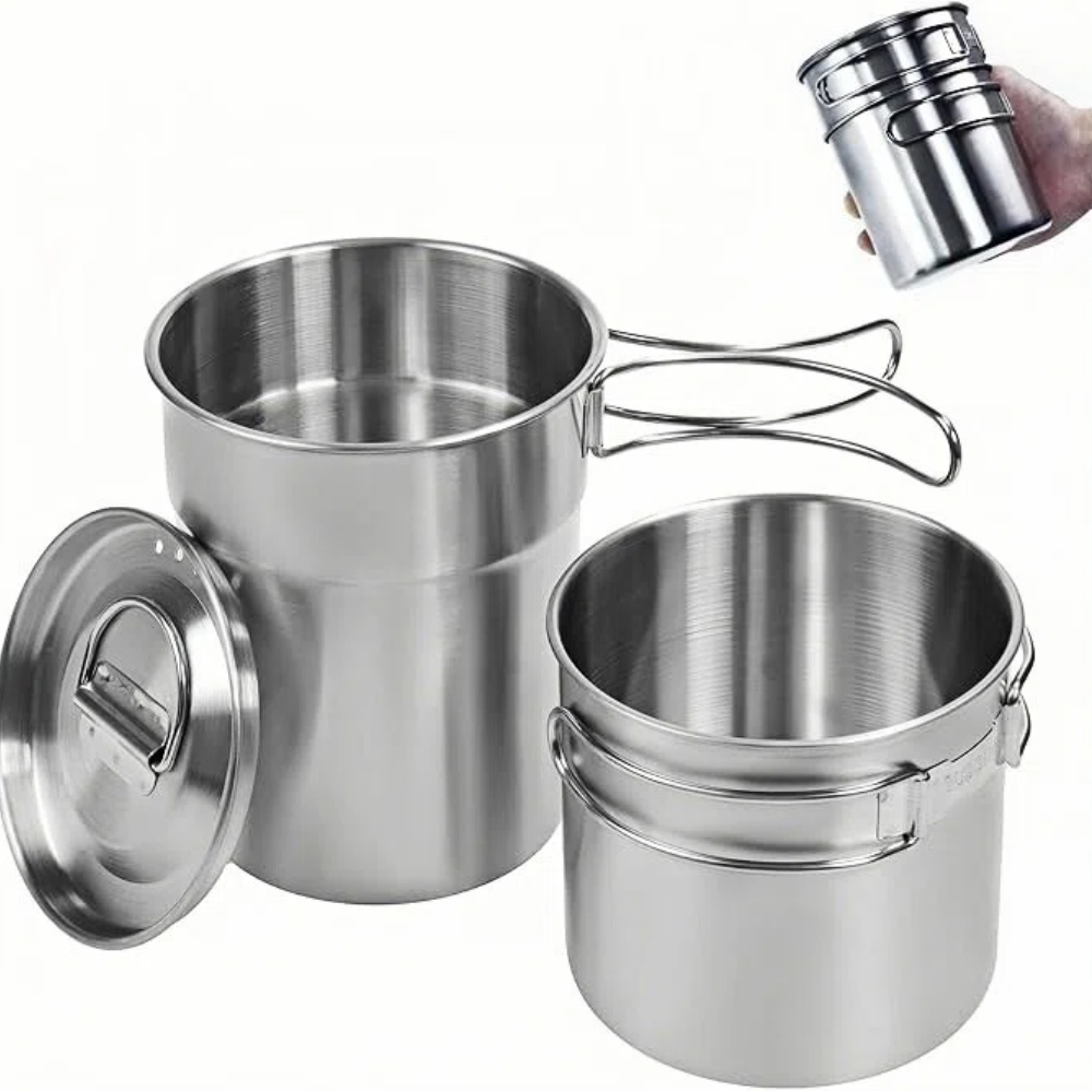 Camping Cooking Cup - Składane kubki kempingowe, naczynia kempingowe, garnek