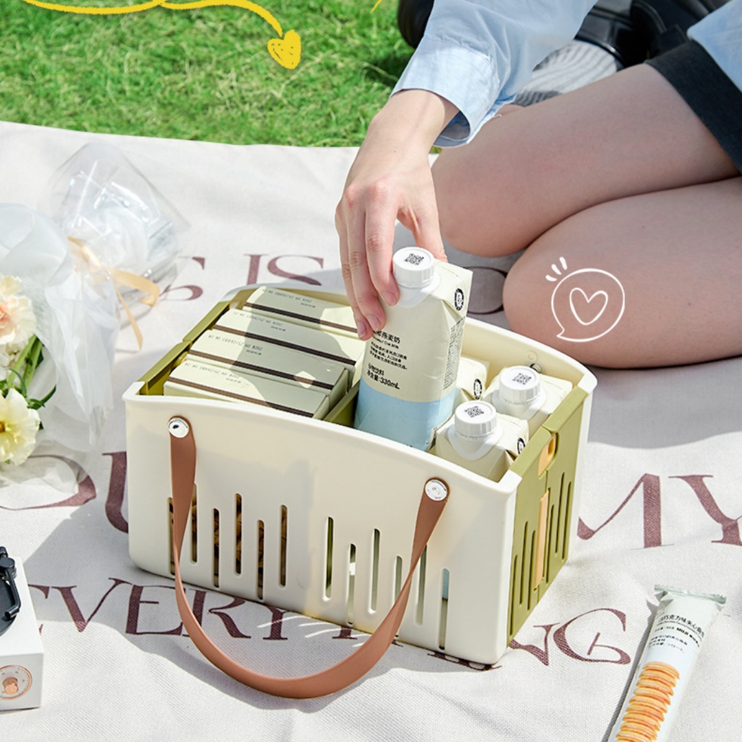 Camping Cooking Basket - Składany kosz do kąpieli, przenośny organizer