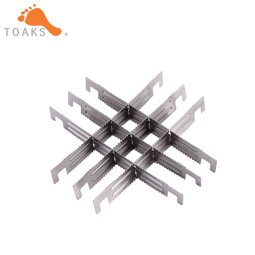 Camping Cooking Wood Stove - 2/4/6 sztuk TOAKS odkryty tytanu piec
