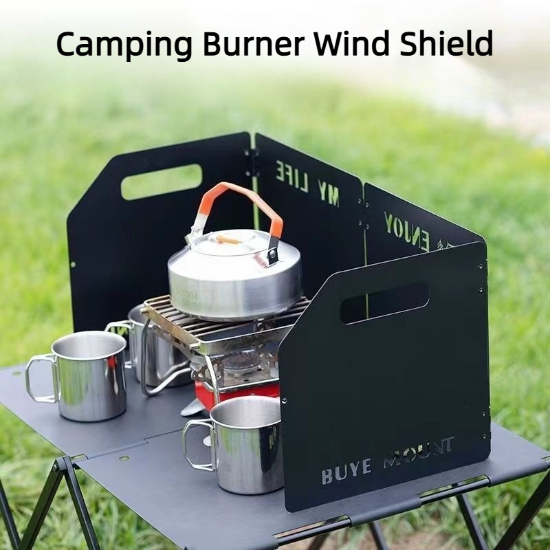 Camping Cooking Device - Osłona przeciwwiatrowa do kuchenki turystycznej, składana