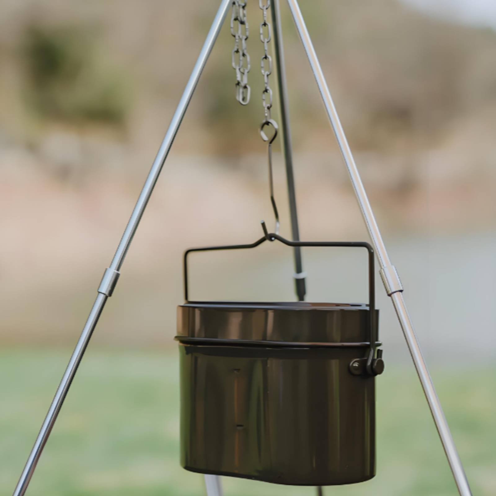 Camping Cooking Mess Kit - Niemiecki Zestaw Kempingowy Wielofunkcyjny 3-częściowy Zestaw