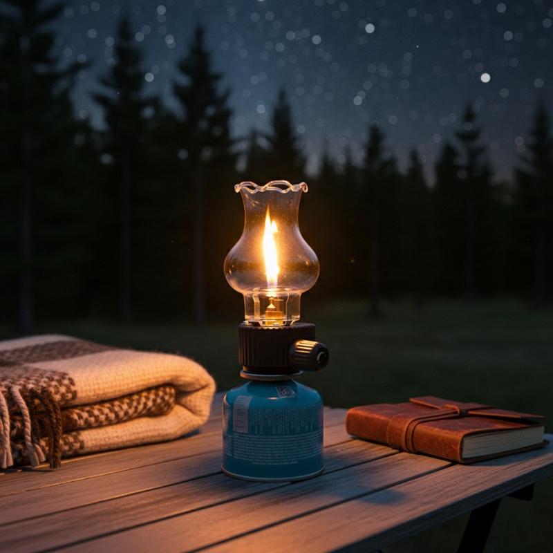 Camping Cooking Butane - Kompaktowa Przenośna Lampa Gazowa Butanowa na