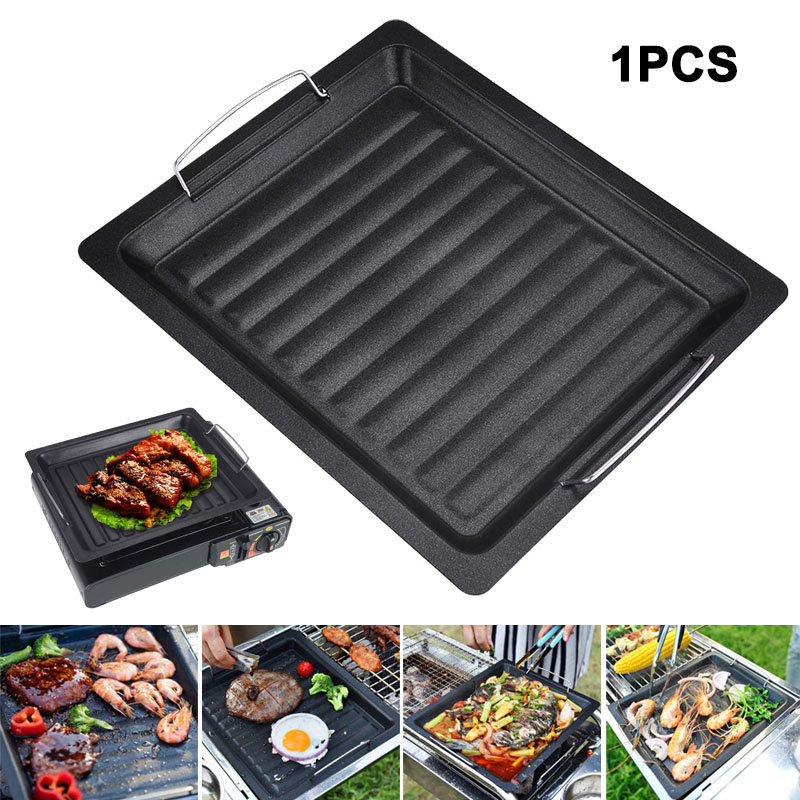 Camping Cooking Device - Gruba kwadratowa patelnia grillowa na zewnątrz