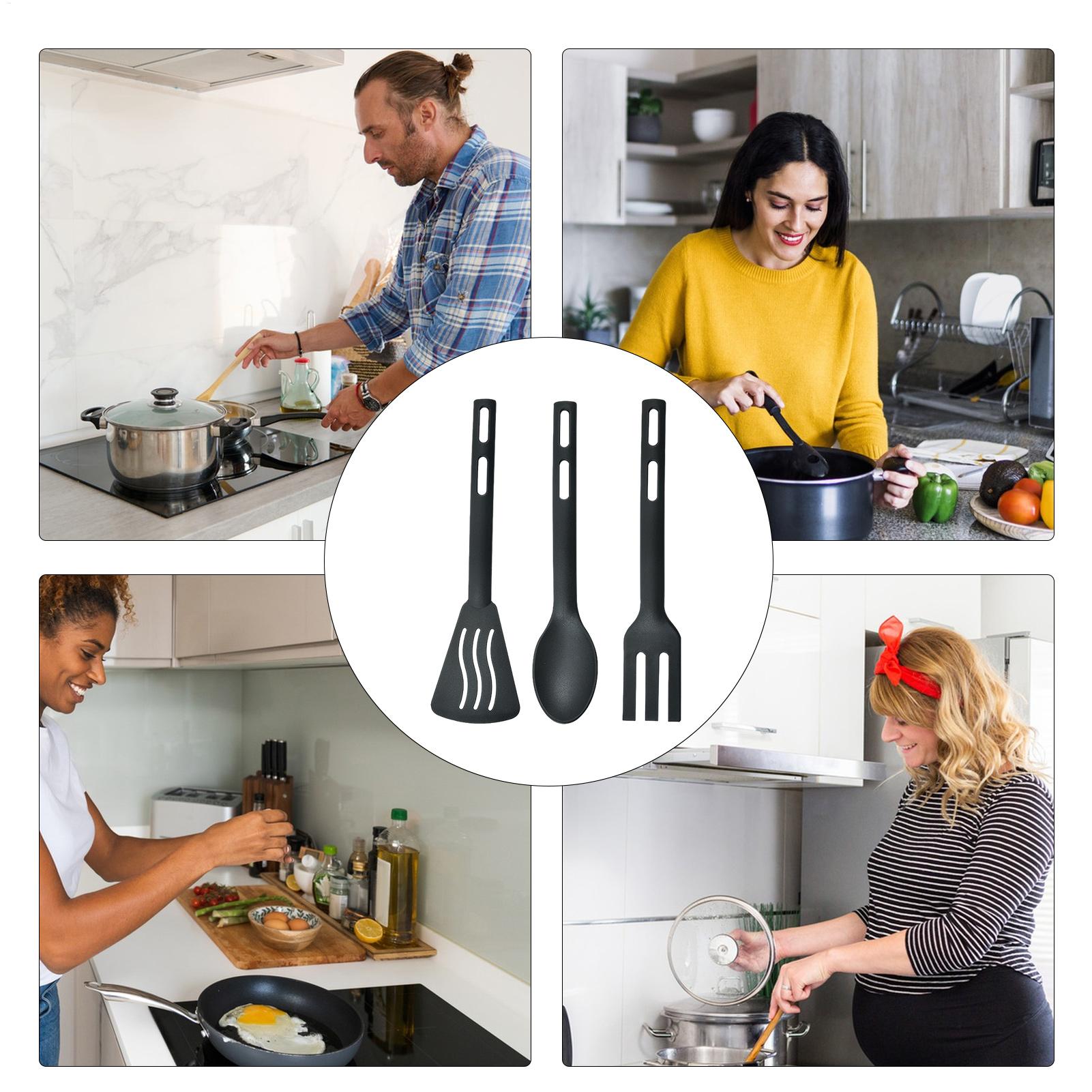 Camping Cooking And Eating Set - 3-częściowy zestaw przyborów kuchennych do serwowania