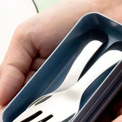 Camping Cooking And Eating Set - Mini Przenośny Zestaw Sztućców Ze Stali