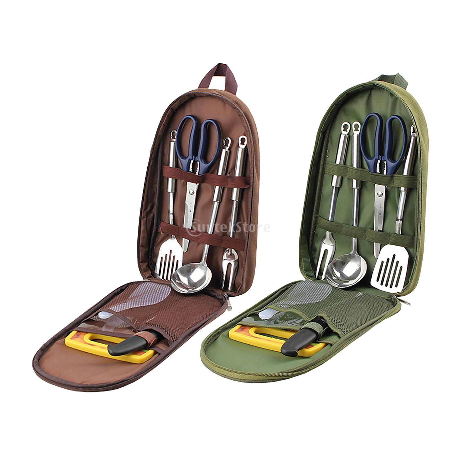 Quechua Camping Cooking Set - 7 sztuk Camping zestaw naczyń kuchennych