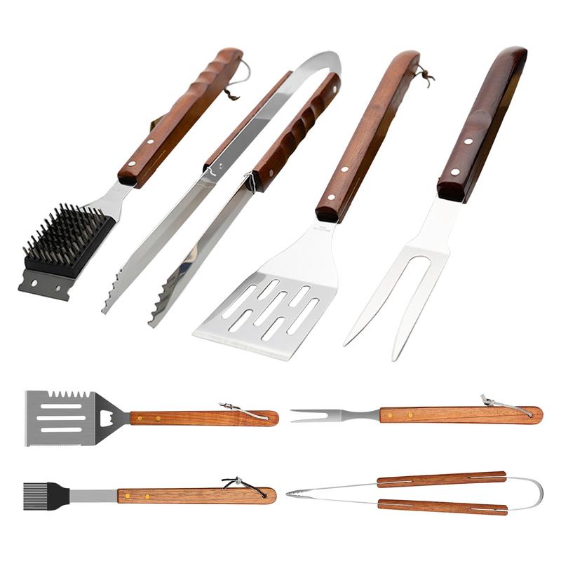 Quechua Camping Cooking Set - 4 szt. Zestaw przyborów do grilla