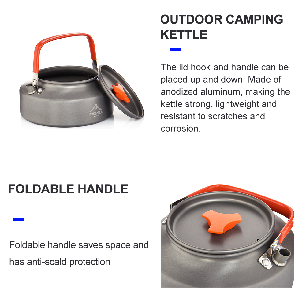 Veduea 1.1L 2L1.5L Camping cza – Camping Cooking Pan Set recenzja i cena