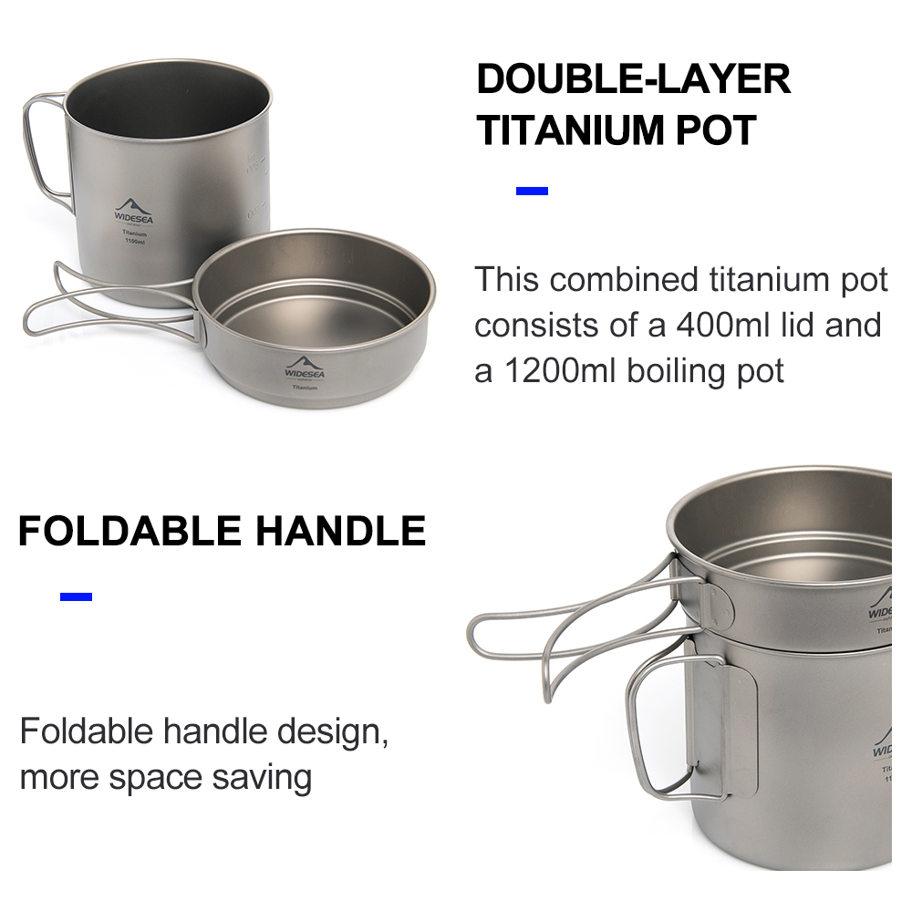 Widesea Ultralekki Tytanowy Ga – Camping Cooking Cup recenzja i cena