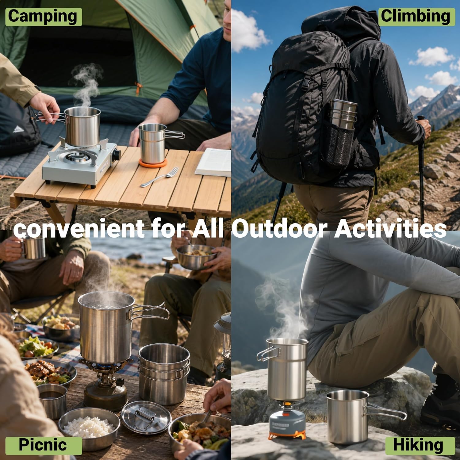 Składane kubki kempingowe, nac – Camping Cooking Cup recenzja i cena