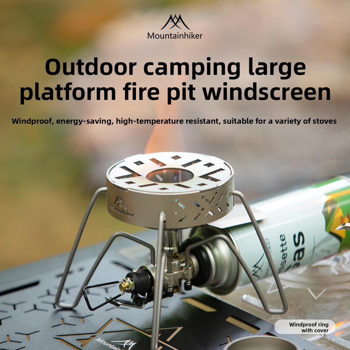 MOUNTAINHIKER Przenośny Palnik – Camping Cooking Ring recenzja i cena