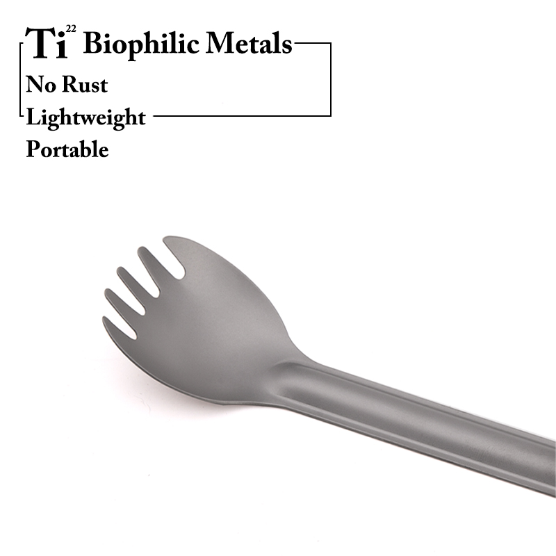 TiTo Titanium Spork Spoon Long – Camping Cooking Basket recenzja i cena