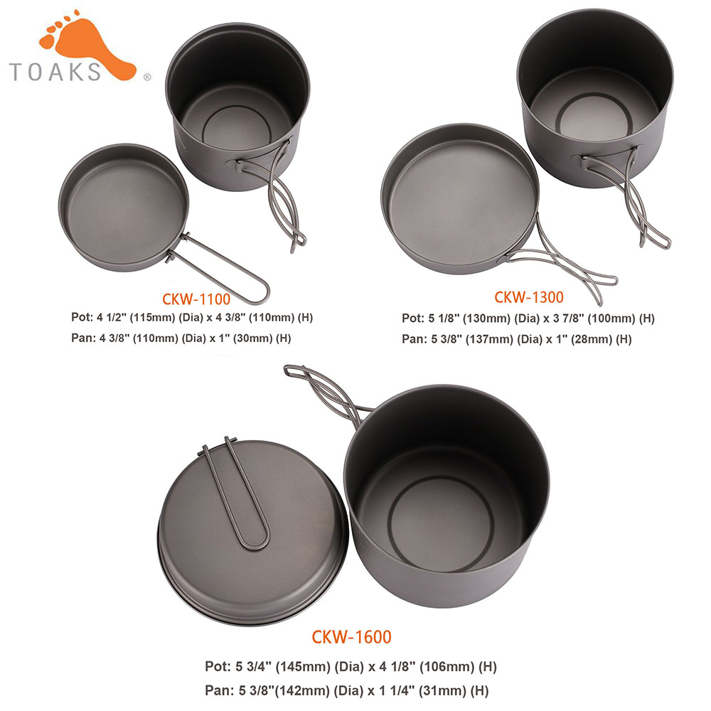 TOAKS zestaw garnków ultralekk – Camping Cooking Basket recenzja i cena