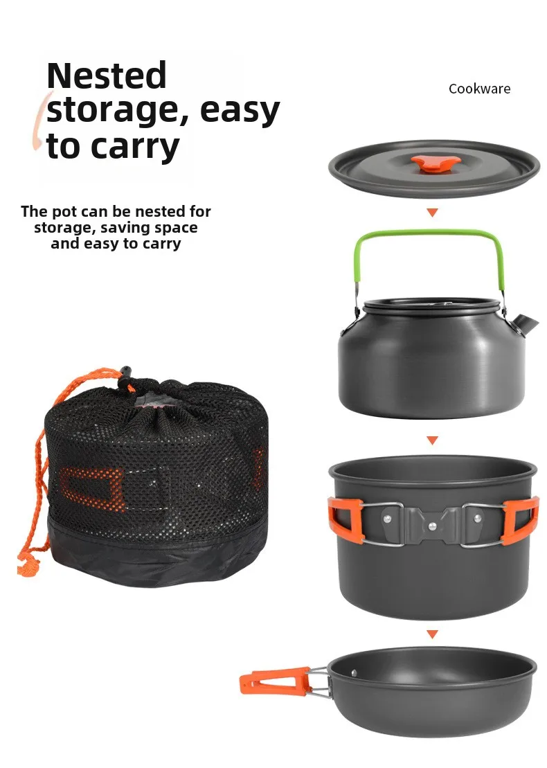 Zestaw do gotowania na zewnątr – Camping Cooking Set Ds 308 recenzja i cena