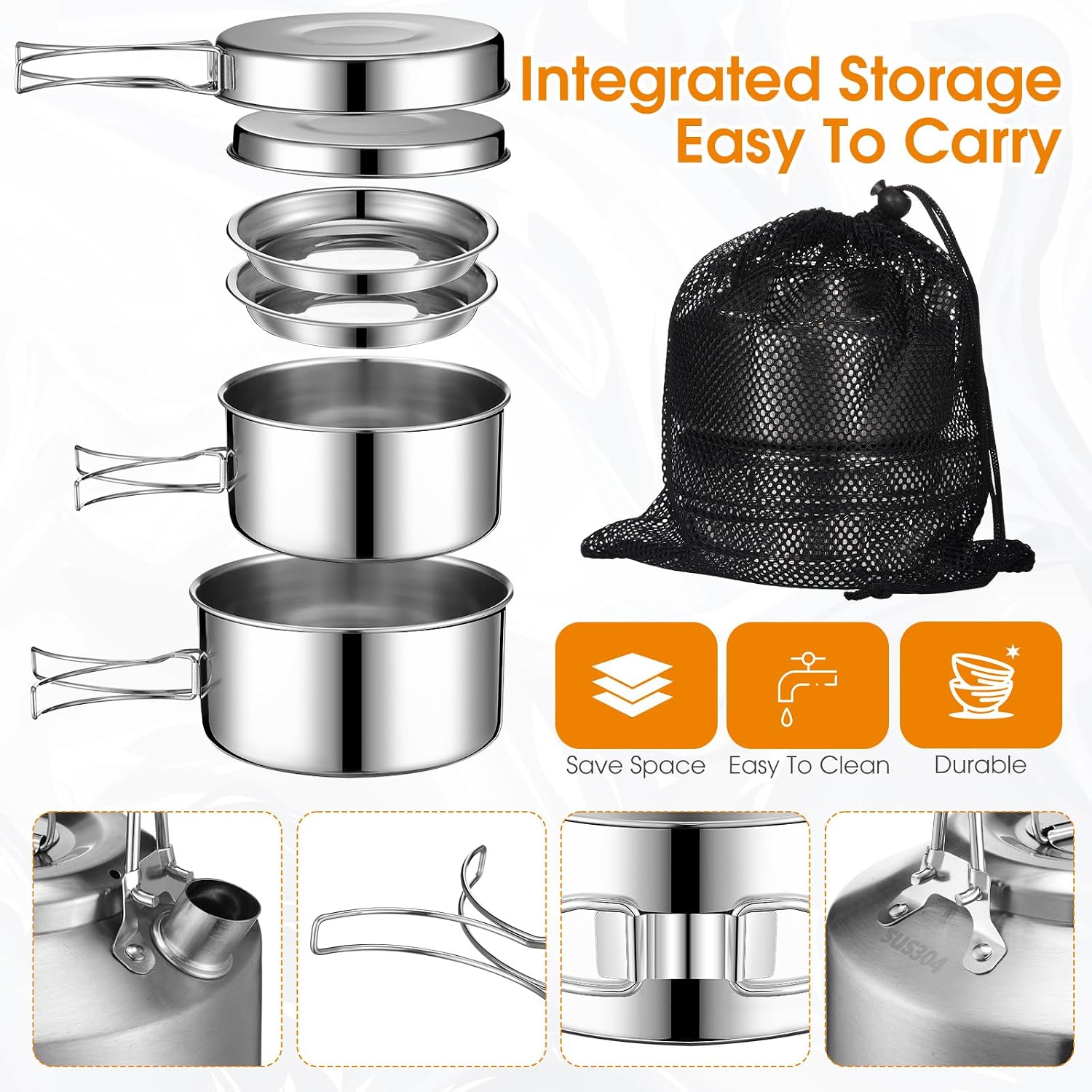 2026 Nowy Ulepszony Zestaw Nac – Camping Cooking Mess Kit recenzja i cena