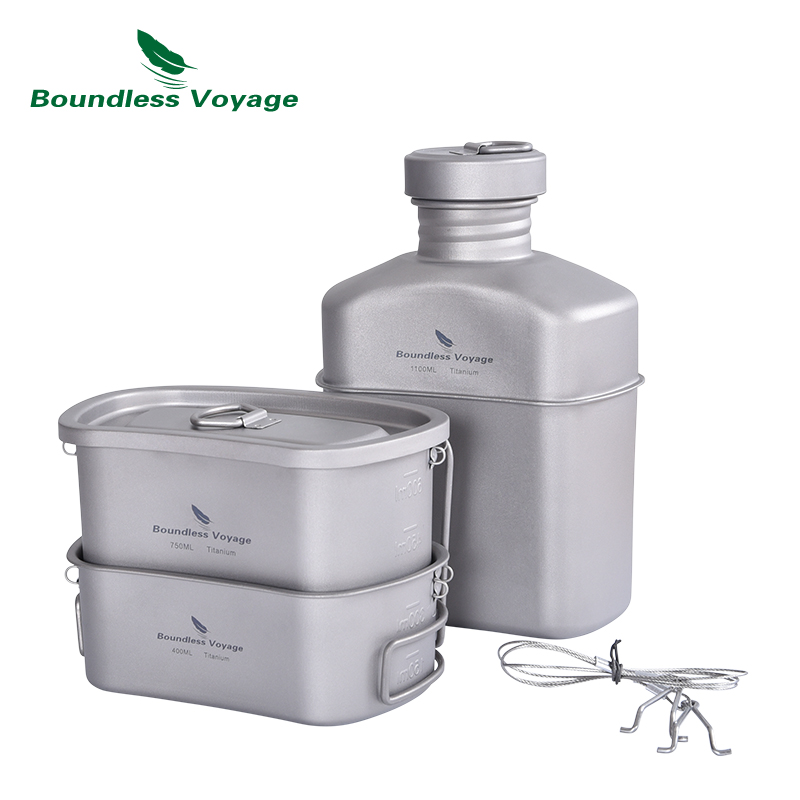 Boundless Voyage Titanium Cant – Camping Cooking Mess Kit recenzja i cena