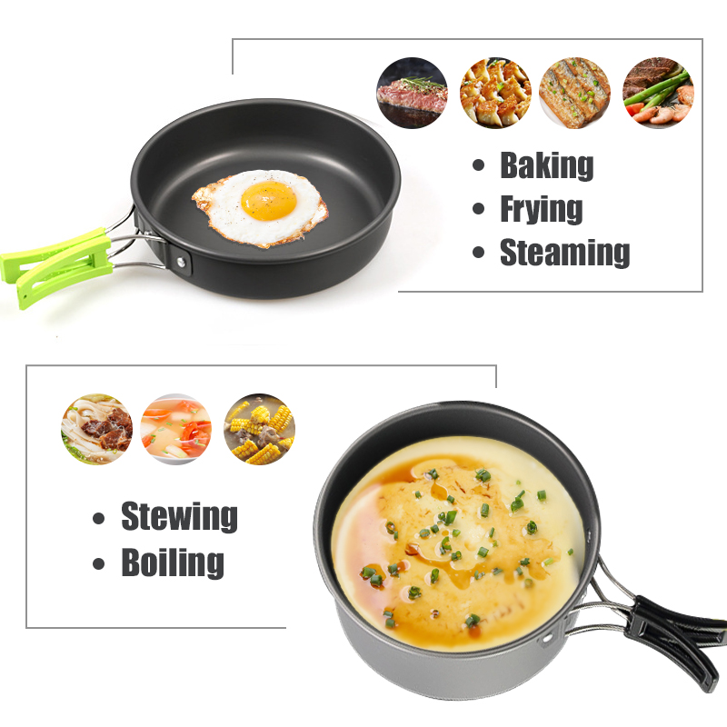 WESTTUNE Zestaw naczyń kemping – Camping Cooking Books recenzja i cena