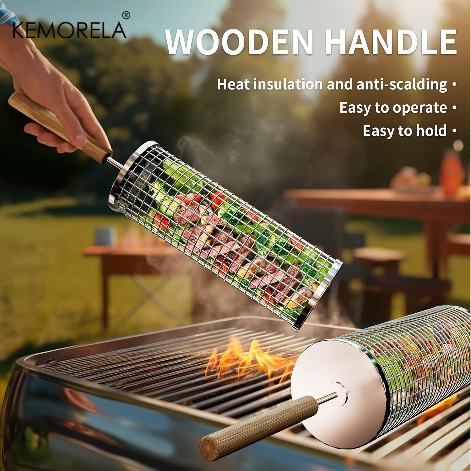 Zestaw okrągłych koszy do gril – Camping Cooking Basket recenzja i cena