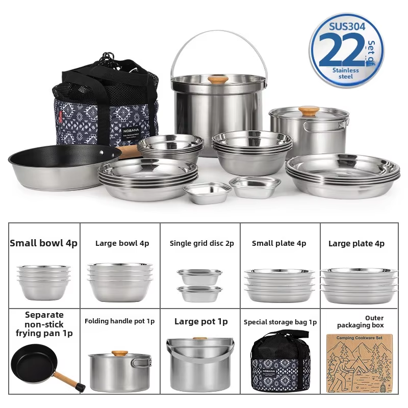 NOBANA najnowszy zestaw garnkó – Camping Cooking Cup recenzja i cena