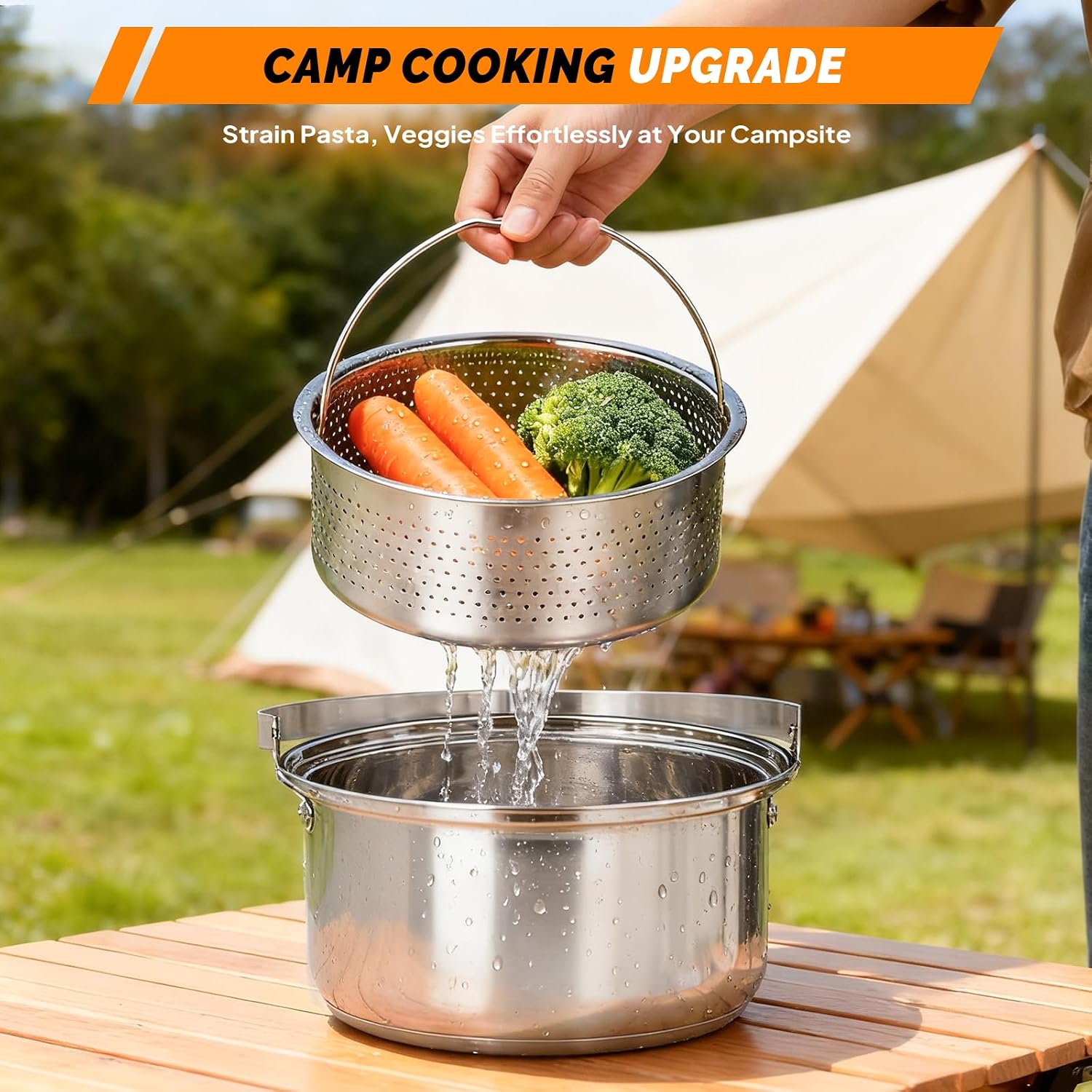 6-częściowy zestaw naczyń kuch – Camping Outdoor Cooking Set recenzja i cena