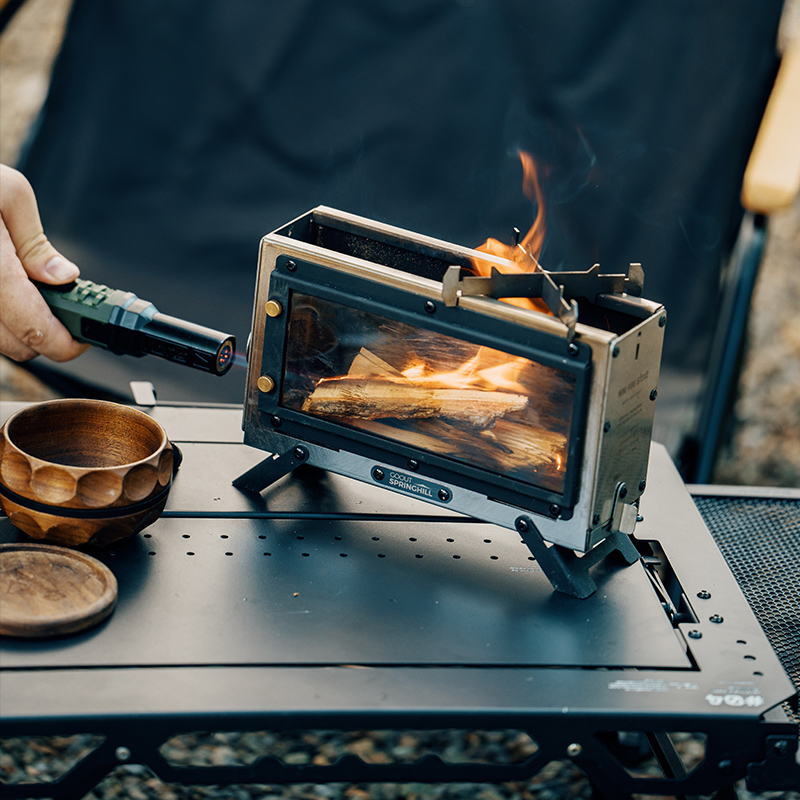 Przenośna kuchenka na drewno G – Camping Cooking Wood Stove recenzja i cena