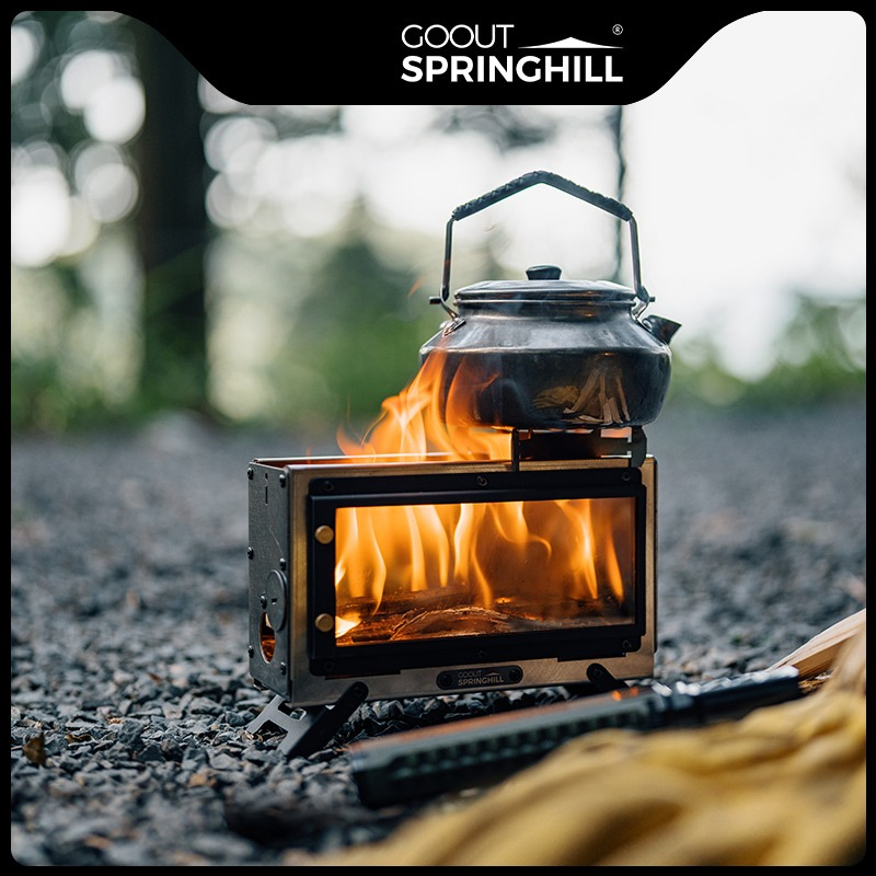 Przenośna kuchenka na drewno G – Camping Cooking Wood Stove recenzja i cena