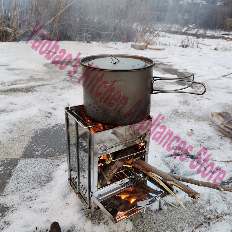 Przenośny piec na drewno do uż – Camping Cooking Wood Stove recenzja i cena