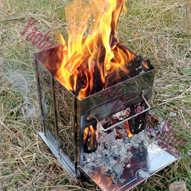 Przenośny piec na drewno do uż – Camping Cooking Wood Stove recenzja i cena