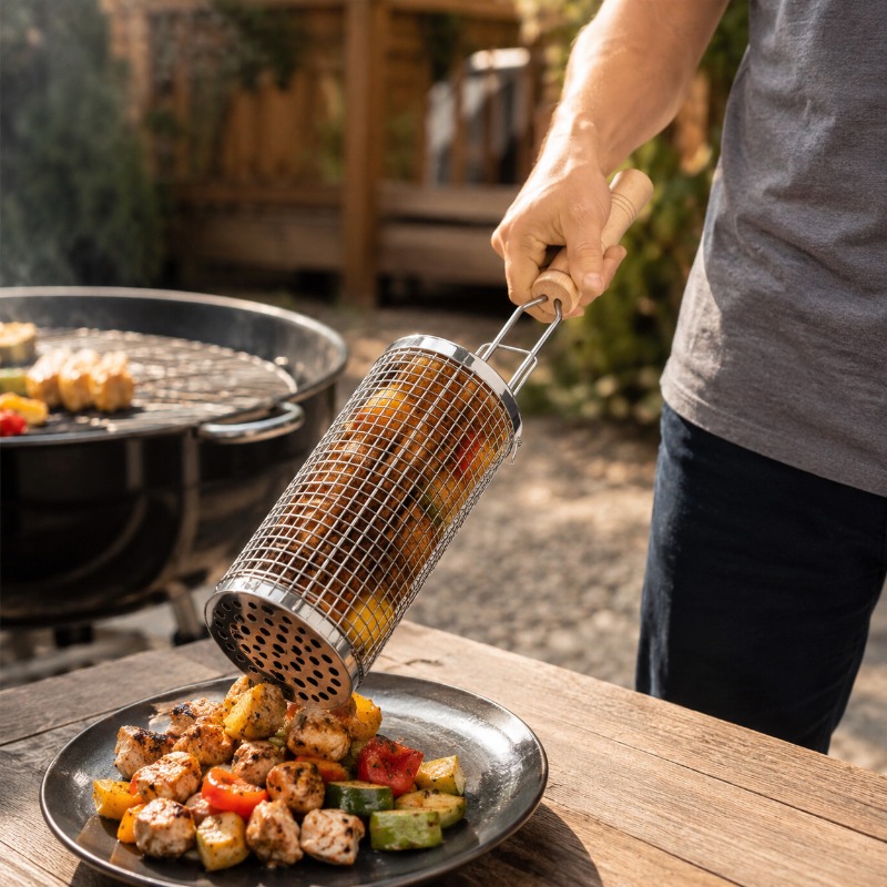 Zestaw okrągłych koszy do gril – Camping Cooking Device recenzja i cena
