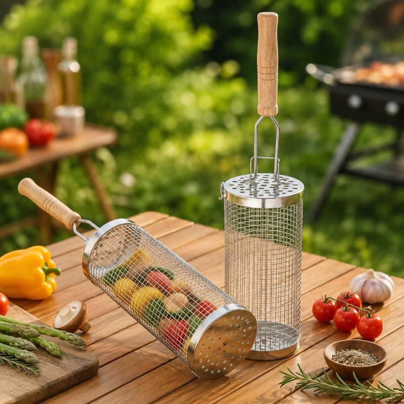 Zestaw okrągłych koszy do gril – Camping Cooking Device recenzja i cena