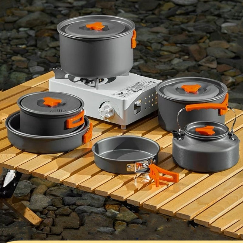 Zestaw aluminiowych garnków do – Camping Cooking Mess Kit recenzja i cena