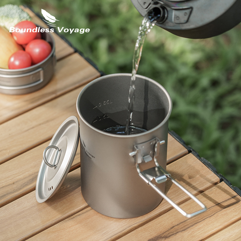Boundless Voyage 900ml Titaniu – Camping Cooking Cup recenzja i cena