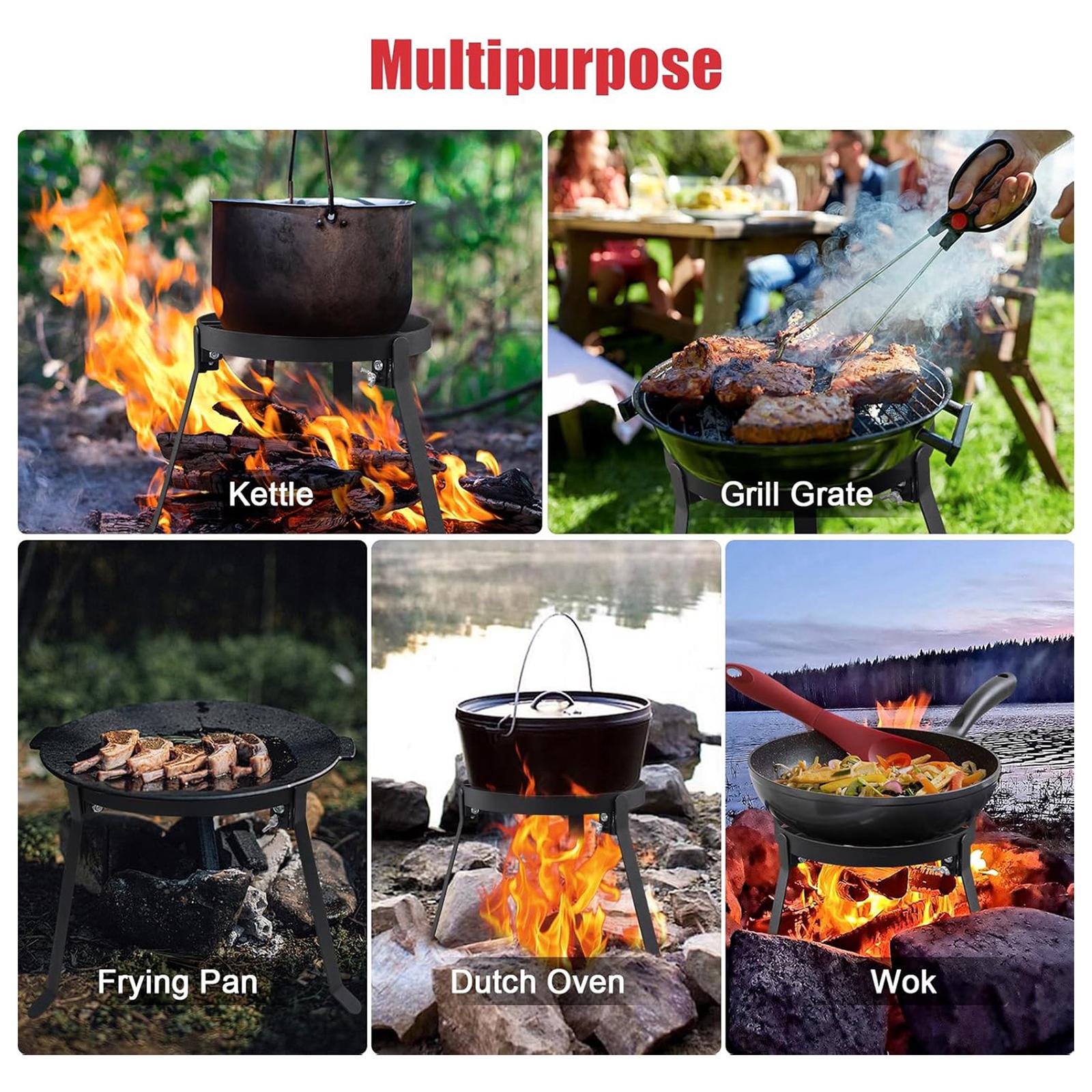 Składany żelazny trójnóg do go – Camping Cooking Device recenzja i cena