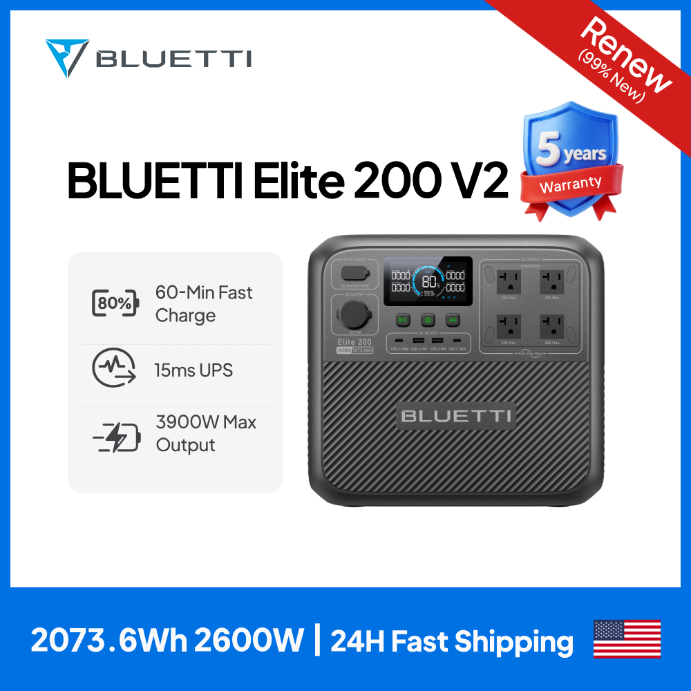 【Renew】BLUETTI Elite 200 V2 Pr – Camping Cooking Device recenzja i cena