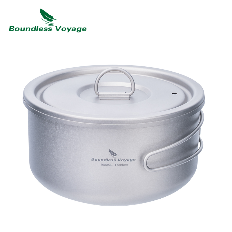 Boundless Voyage Tytanowy garn – Camping Cooking Kitchen recenzja i cena