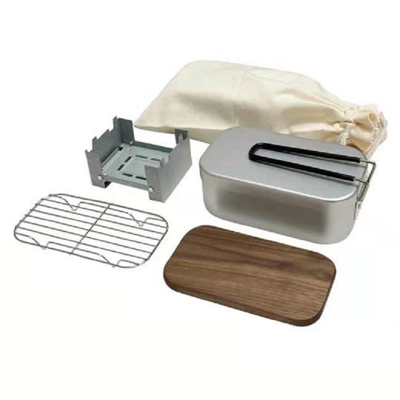 Aluminiowy zestaw do gotowania – Camping Cooking Mess Kit recenzja i cena