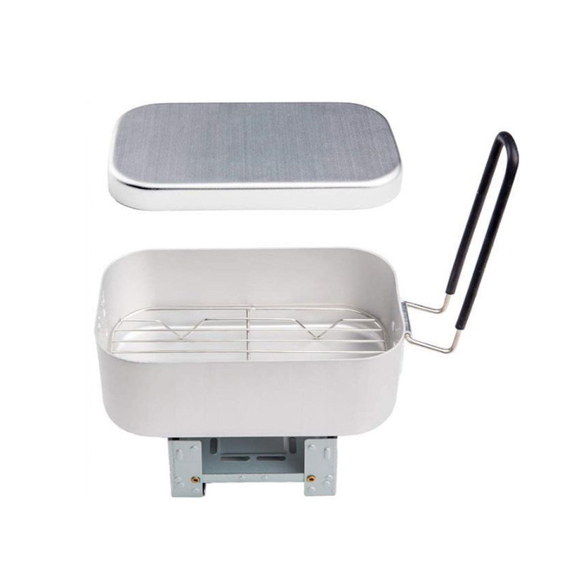 Aluminiowy zestaw do gotowania – Camping Cooking Mess Kit recenzja i cena