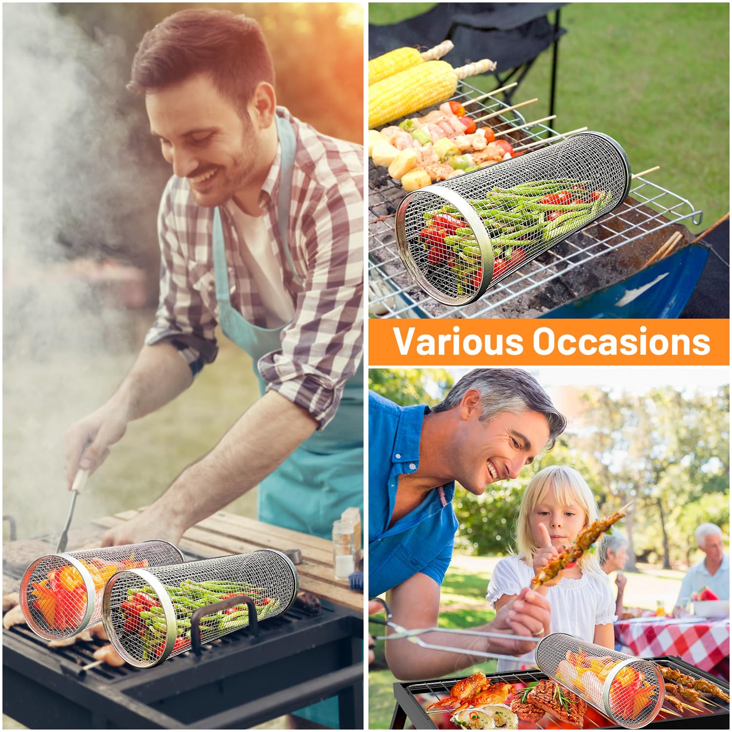 2-częściowe kosze do grillowan – Camping Cooking Basket recenzja i cena