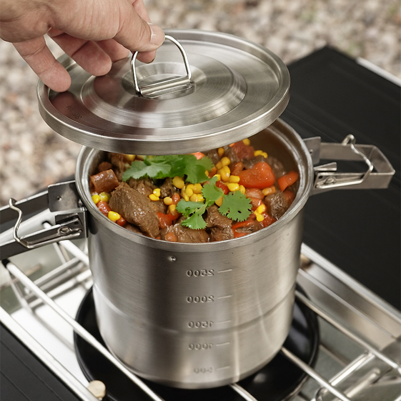 Zestaw naczyń kempingowych ze  – Camping Cooking Mess Kit recenzja i cena