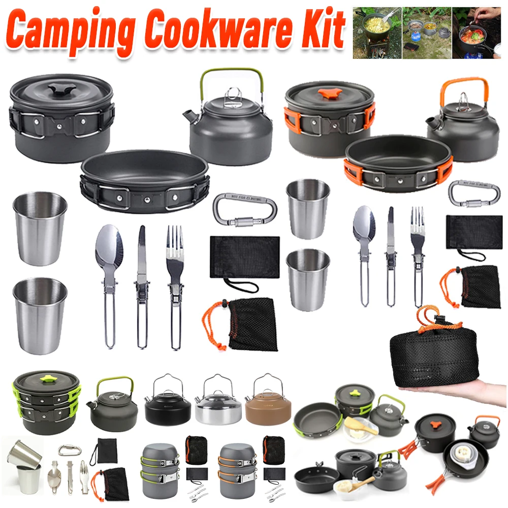 Zestaw naczyń kempingowych Cza – Camping Outdoor Cooking Set recenzja i cena