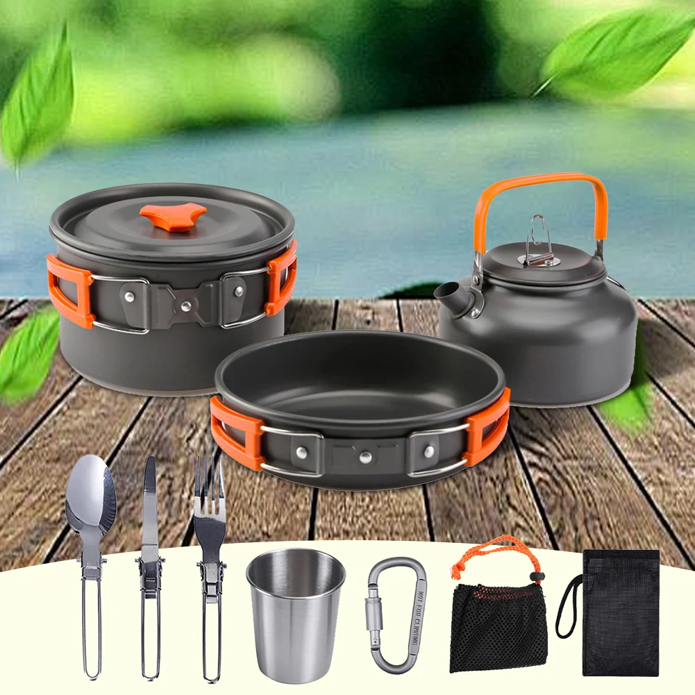 Zestaw naczyń kempingowych Cza – Camping Outdoor Cooking Set recenzja i cena