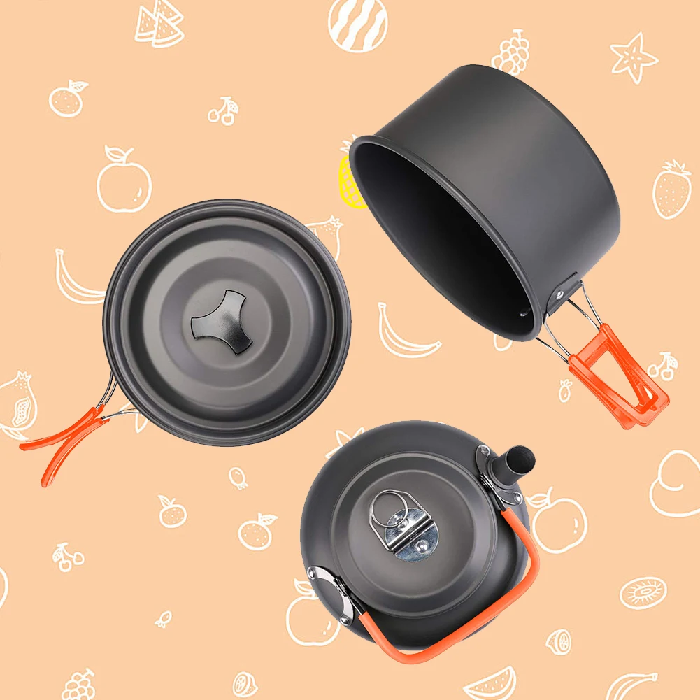 Zestaw naczyń kempingowych Cza – Camping Outdoor Cooking Set recenzja i cena