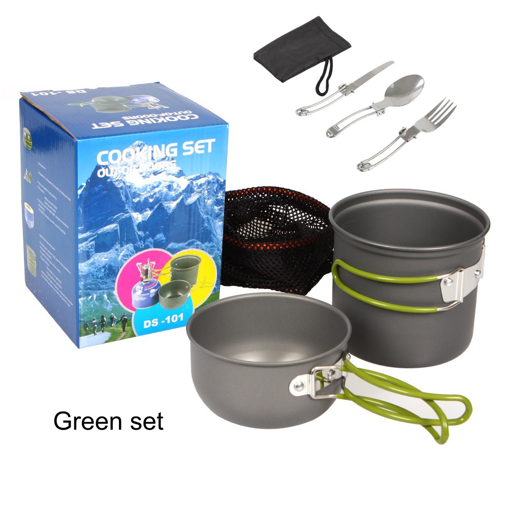 Zestaw naczyń kempingowych, ga – Camping Cooking Mess Kit recenzja i cena