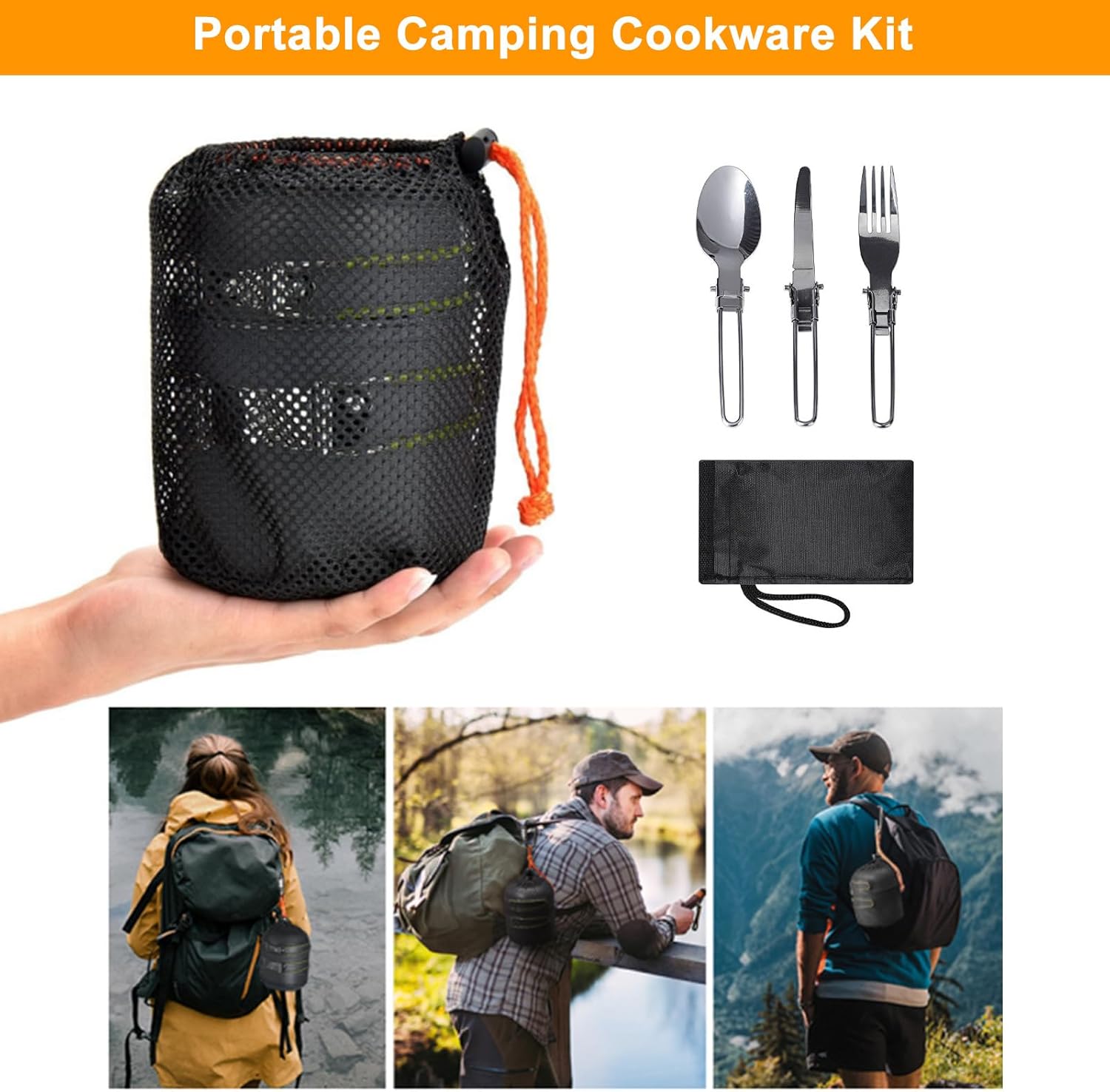 Zestaw naczyń kempingowych, ga – Camping Cooking Mess Kit recenzja i cena